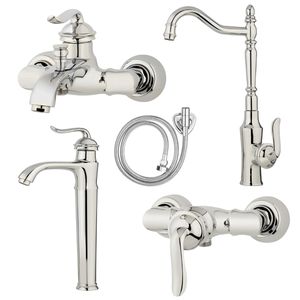 ست شیرآلات نایریکا مدل هلن  کد b 03 مجموعه 5 عددی